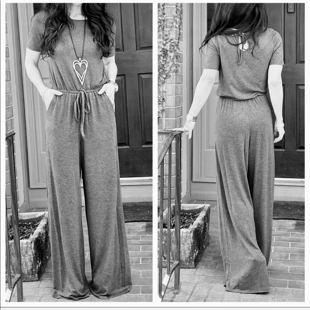 BLACK FABULOUS WIDE LEG SIDE POCKETS JUMPSUIT - Picture 7 of 12
